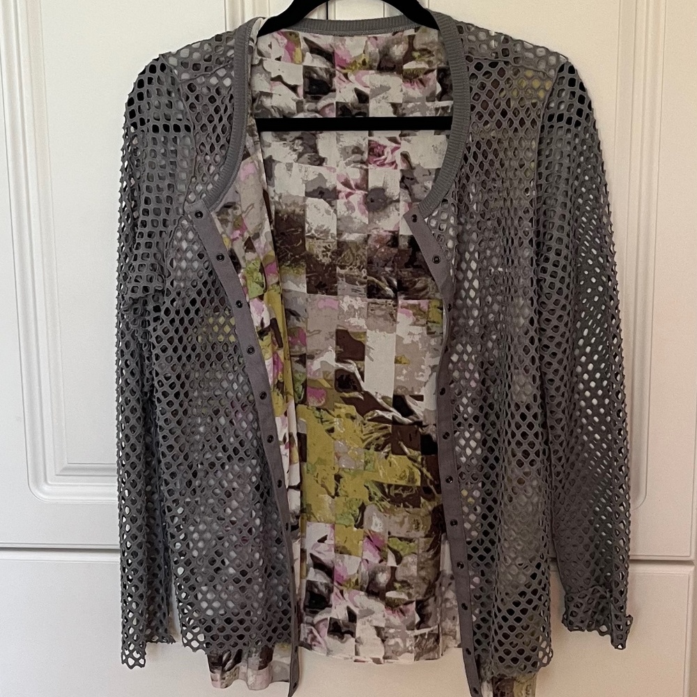 Floral Lined Cardigan